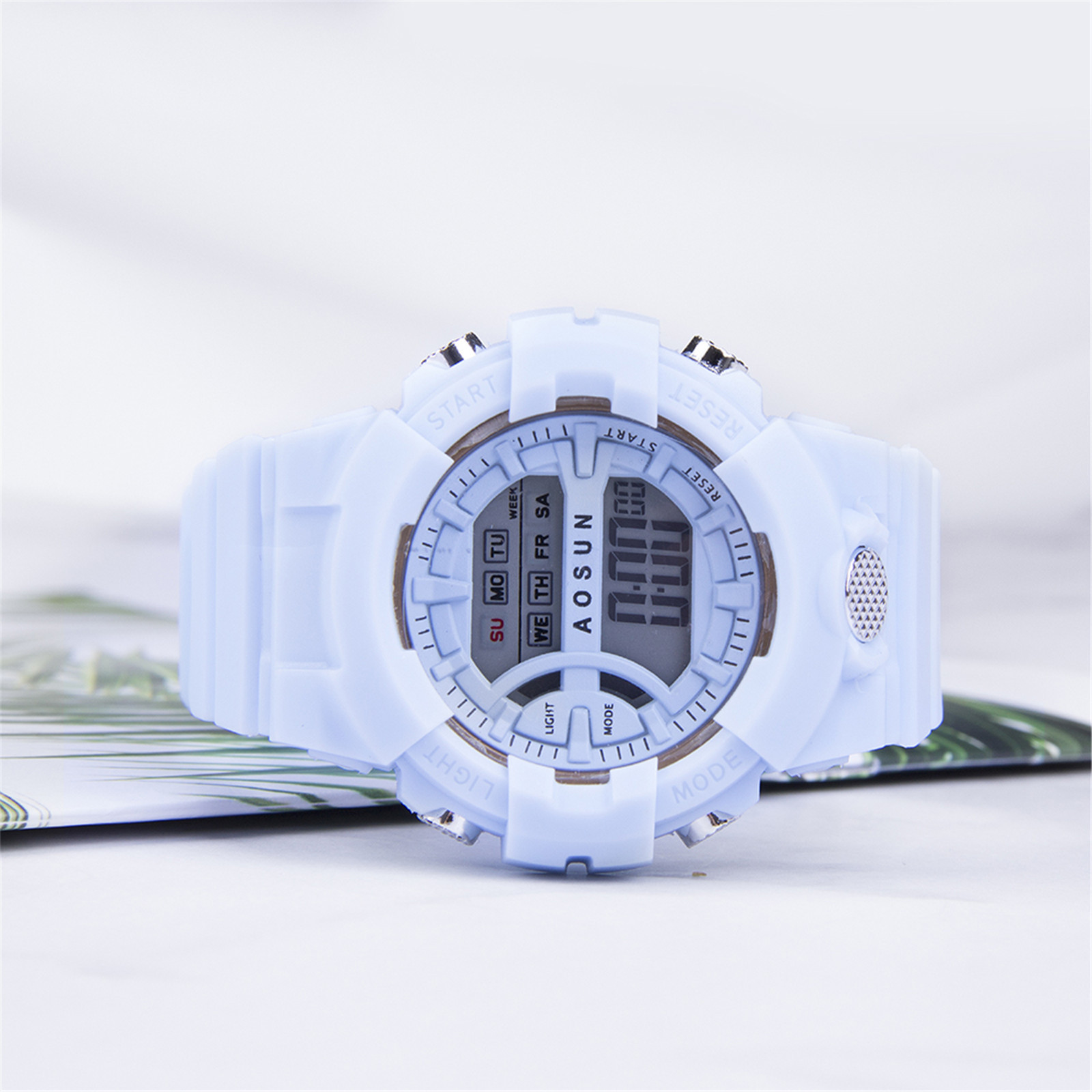 Fashion Student Children Watch Electronic Wristwatch Girl Round Analog LED Digital Clock
