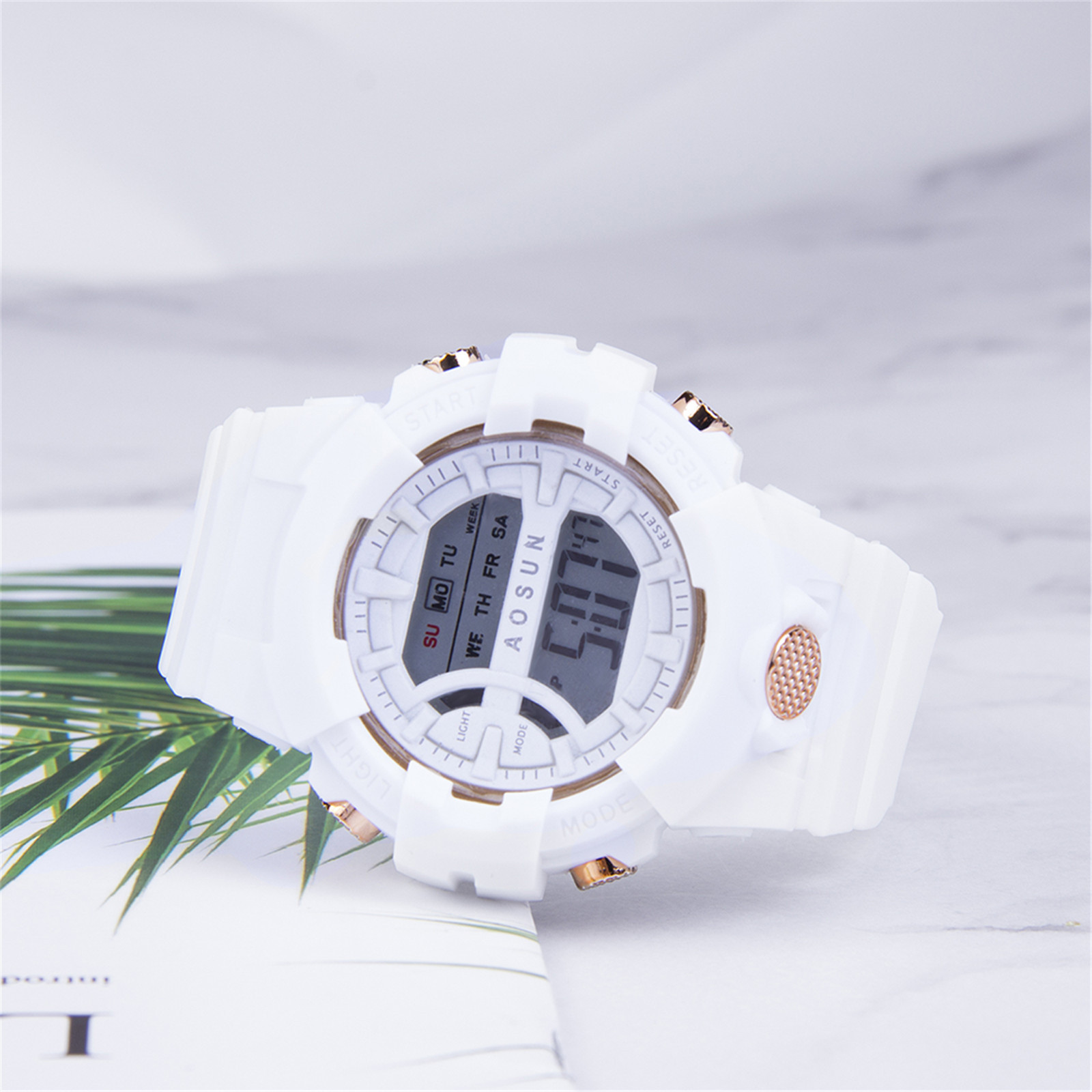 Fashion Student Children Watch Electronic Wristwatch Girl Round Analog LED Digital Clock
