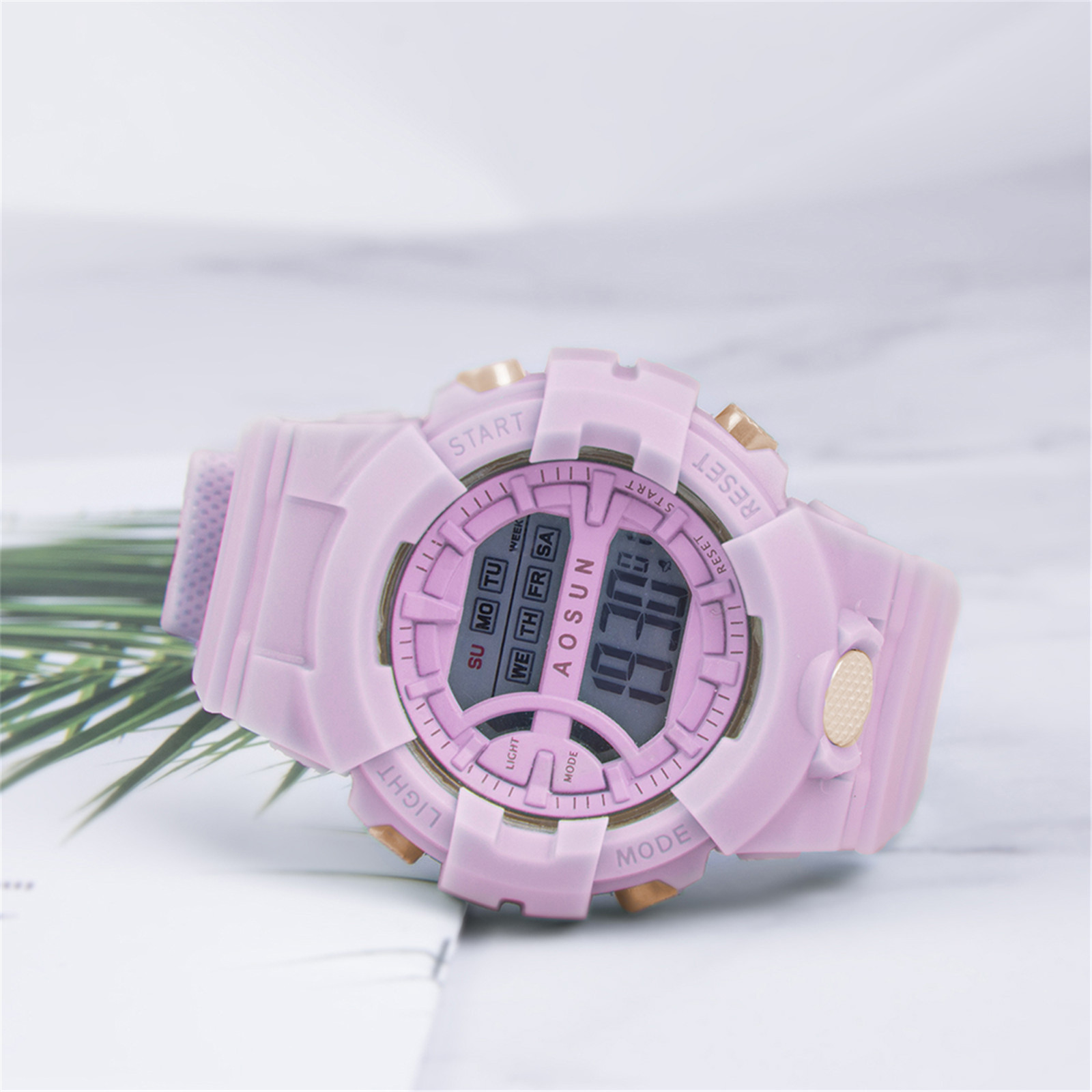 Fashion Student Children Watch Electronic Wristwatch Girl Round Analog LED Digital Clock