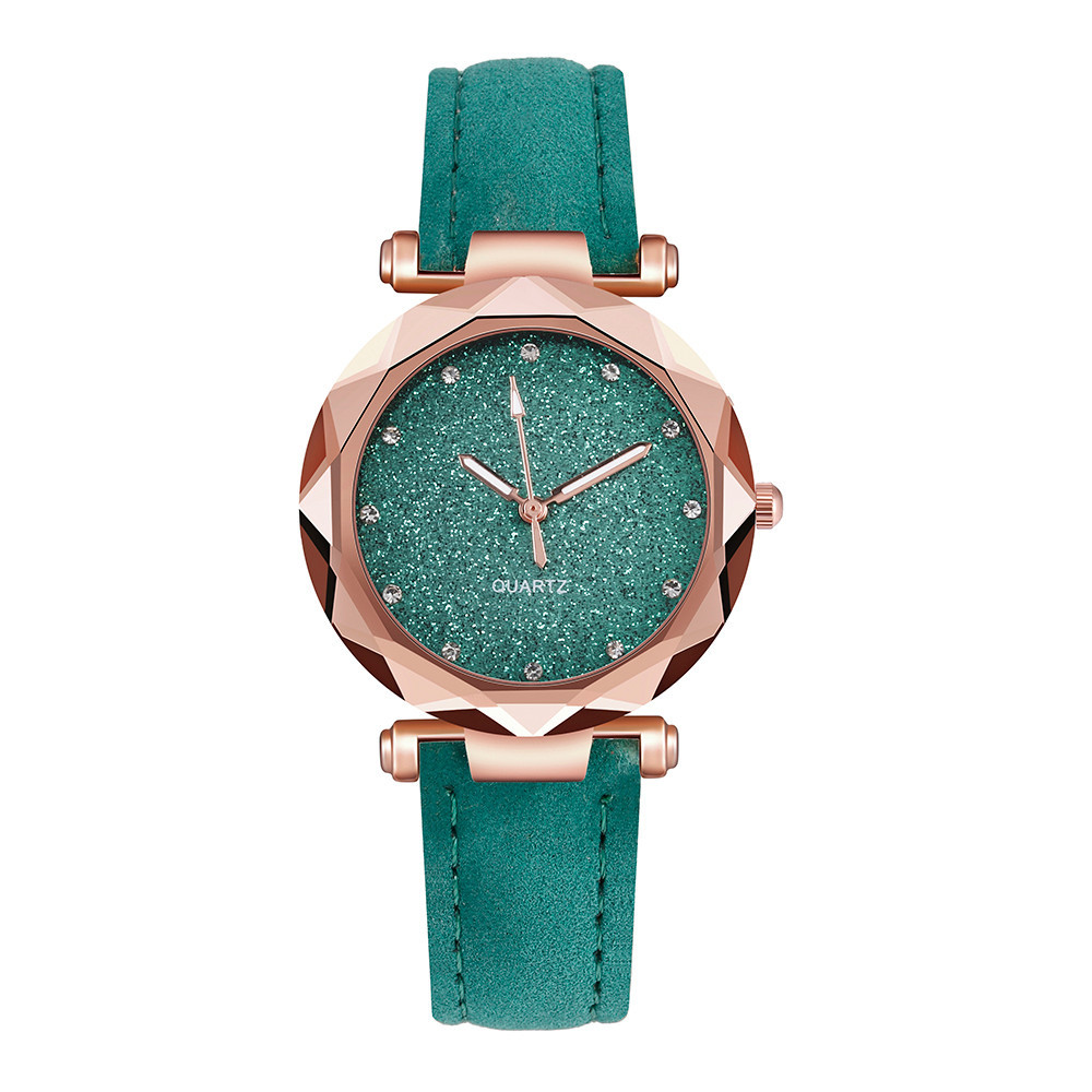 Luxury Rhinestone Leather Bracelet Women Starry Sky Watches Ladies Wristwatch Fashion Clock