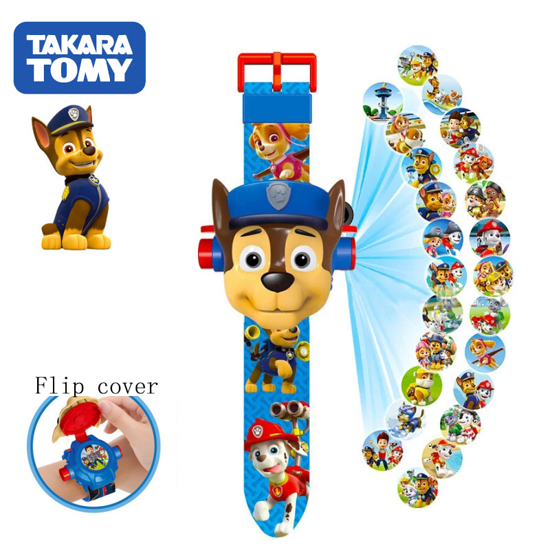 Cartoon Digital Watches Woody Buzz Lightyear Action Figures Projector 20 Style Images Kid Toy Boy Girl Clock Christmas Birthday Gift
