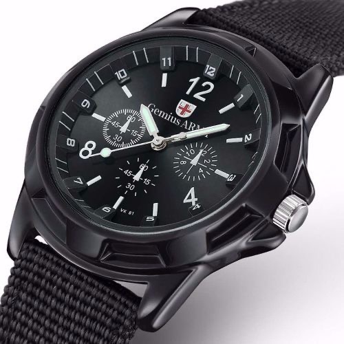 Business Mens Watches Luminous Clock Military Nylon Band Sports Date Quartz Wristwatch Men Casual Watch Relogio Masculino