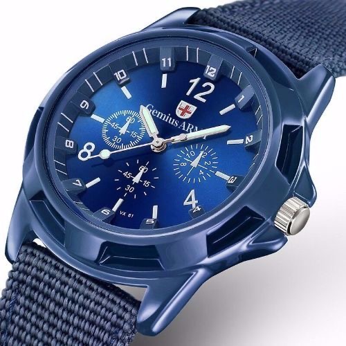 Business Mens Watches Luminous Clock Military Nylon Band Sports Date Quartz Wristwatch Men Casual Watch Relogio Masculino
