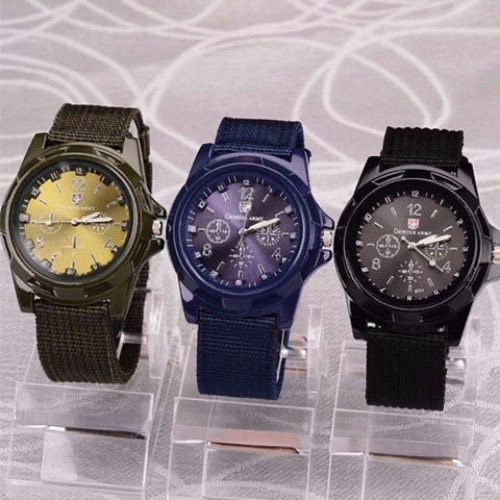 Business Mens Watches Luminous Clock Military Nylon Band Sports Date Quartz Wristwatch Men Casual Watch Relogio Masculino