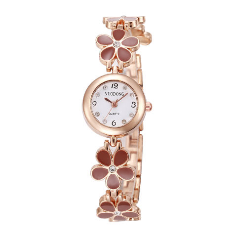 New Luxury Casual Fashion Bracelet Watch Flower Strap Wristwatch Dress Elegance Quartz Watch For Women Gift Watch