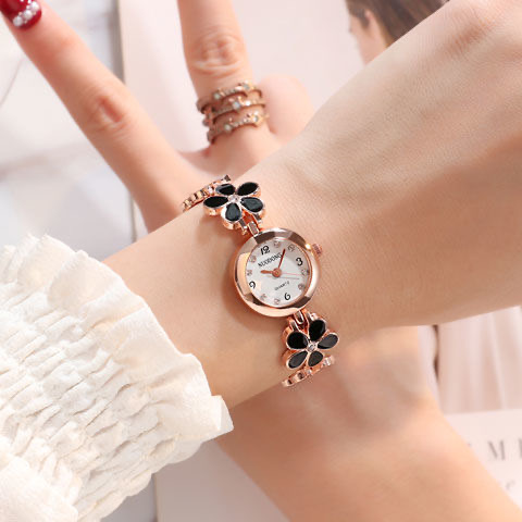 New Luxury Casual Fashion Bracelet Watch Flower Strap Wristwatch Dress Elegance Quartz Watch For Women Gift Watch