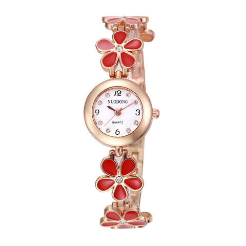 New Luxury Casual Fashion Bracelet Watch Flower Strap Wristwatch Dress Elegance Quartz Watch For Women Gift Watch