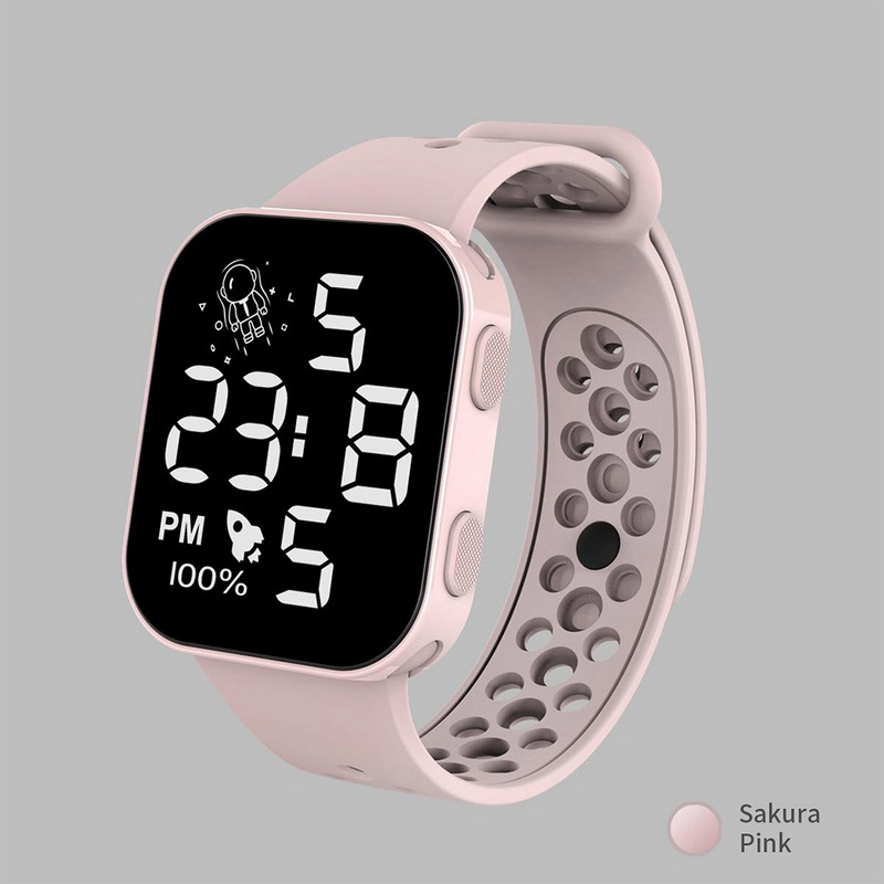New Sports Men Women  Kids Watches Boys Girls Watch Waterproof Led Digital Watch Ultra-light Silicone Strap Child Simple Watch