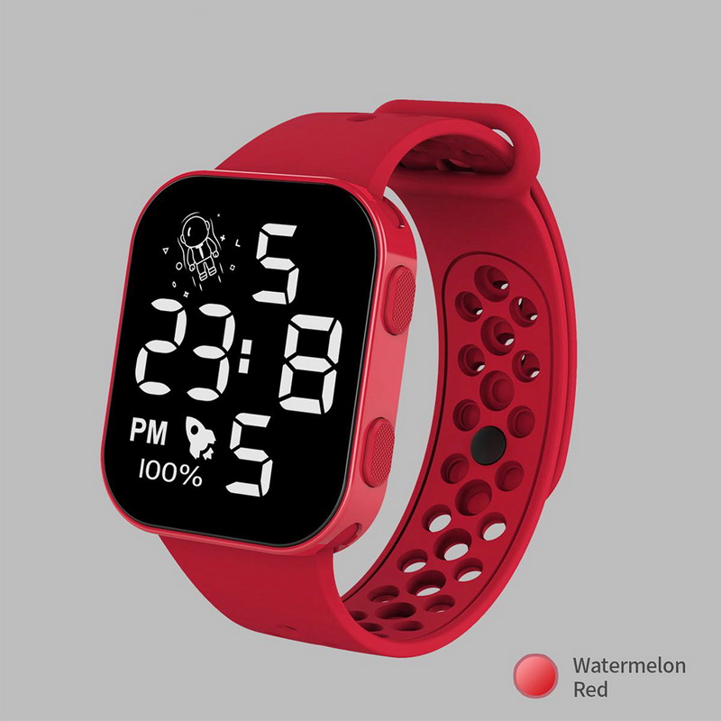 New Sports Men Women  Kids Watches Boys Girls Watch Waterproof Led Digital Watch Ultra-light Silicone Strap Child Simple Watch