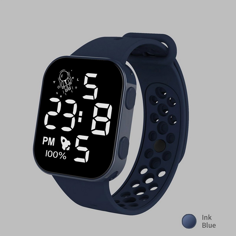 New Sports Men Women  Kids Watches Boys Girls Watch Waterproof Led Digital Watch Ultra-light Silicone Strap Child Simple Watch