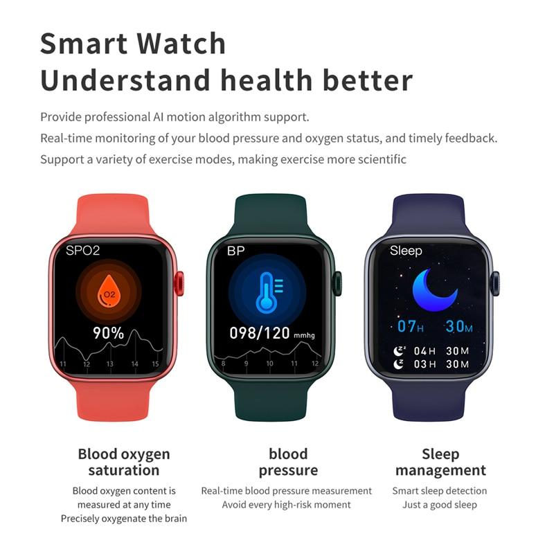 I8 Pro MAX SmartWatch Custom Dial Men Women Heart Rate Monitor Bluetooth Calling Sport IWO Smart Watch VS W27 X8 MAX