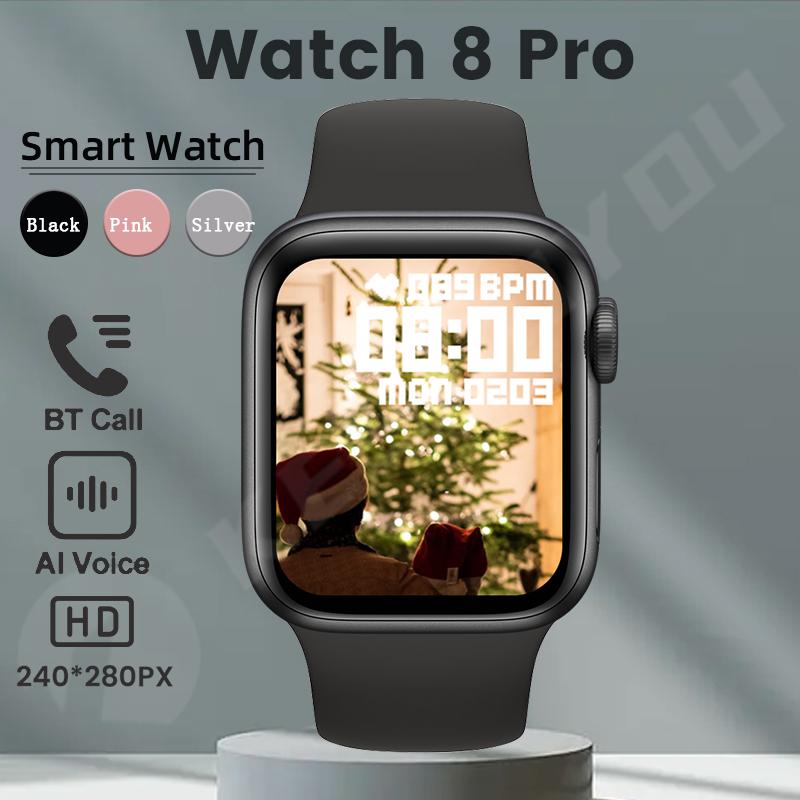 Smart Watch 8 Pro Men Bluetooth Call Pedometer Calculator Calories Music Heart Rate Women Smartwatch For Apple Android Phone VS X8 MAX