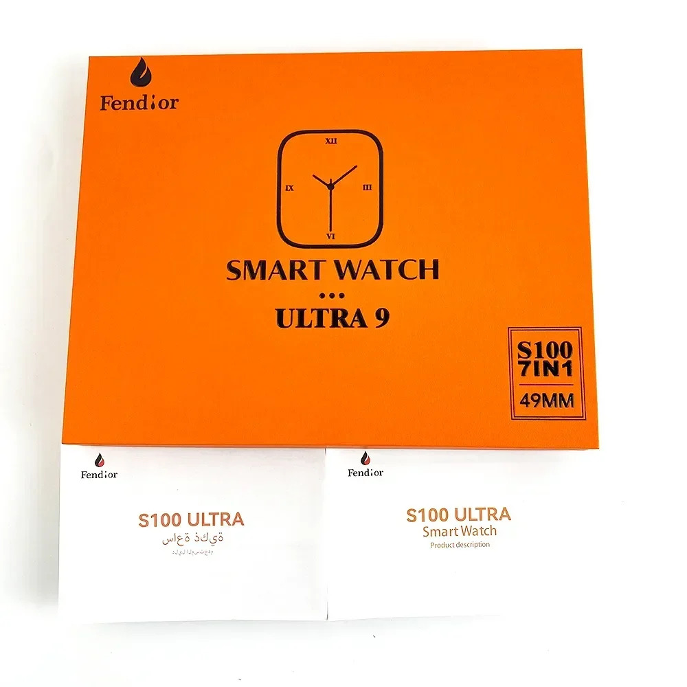 S100 Ultra 7 in 1 Strap Smart Watch Heart Rate Blood Oxygen Pressure ECG Bluetooth Call Sleep Monitor Smartwatch VS T900 Ultra