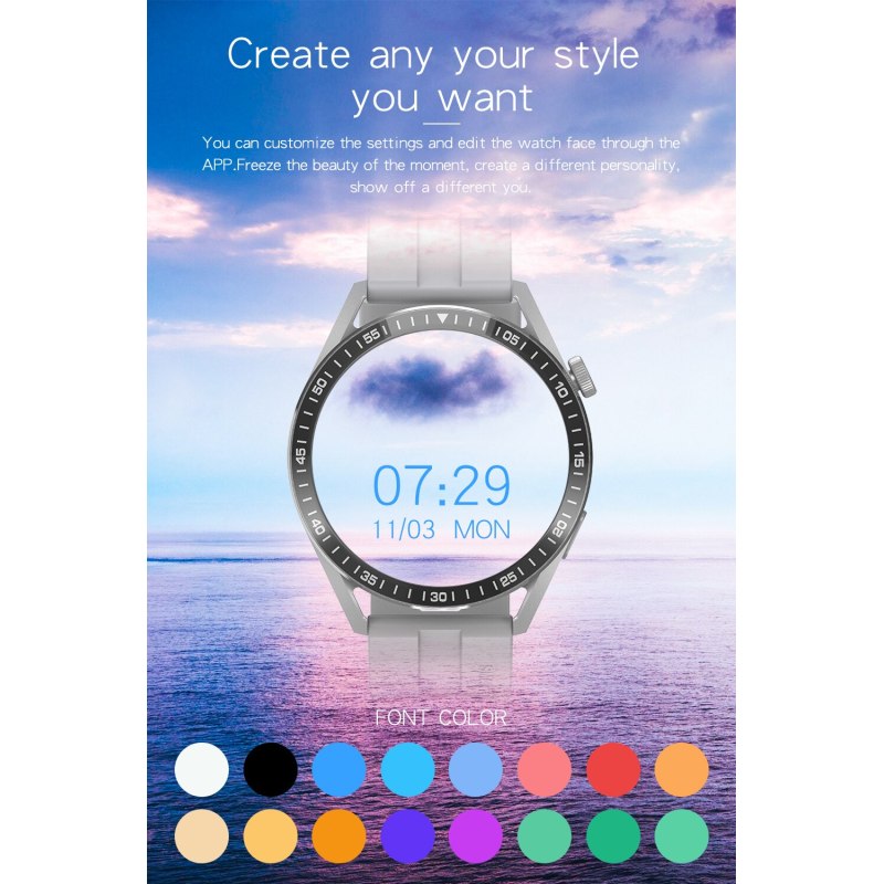 WH8 New Bluetooth Call Smart Watch Sport Fitness Tracker Step Counting Heart Rate Blood Pressure Monitoring VS Huawei GT3 PRO Smartwatch