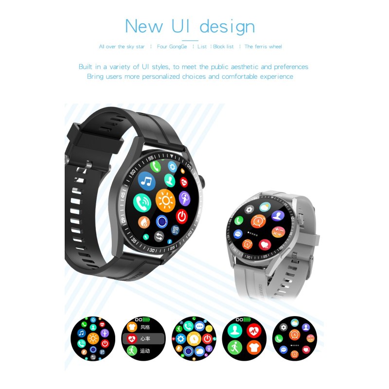 WH8 New Bluetooth Call Smart Watch Sport Fitness Tracker Step Counting Heart Rate Blood Pressure Monitoring VS Huawei GT3 PRO Smartwatch