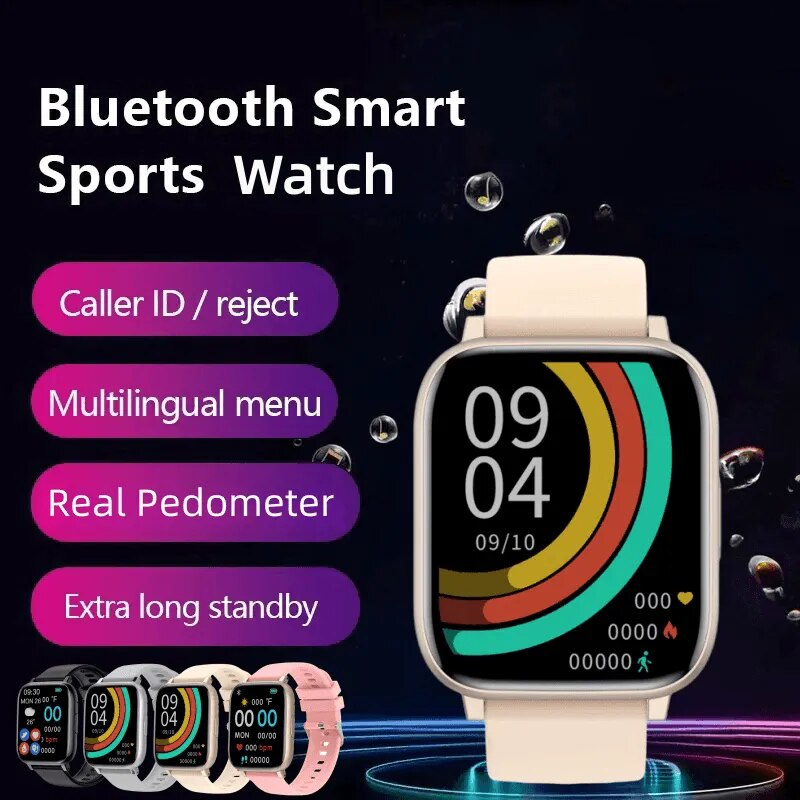 Men Women Smart Watch H9 Weather Bluetooth Call Blood Oxygen Pressure Heart Rate Music Smartwatch For iPhone Xiaomi Huawei Samsung