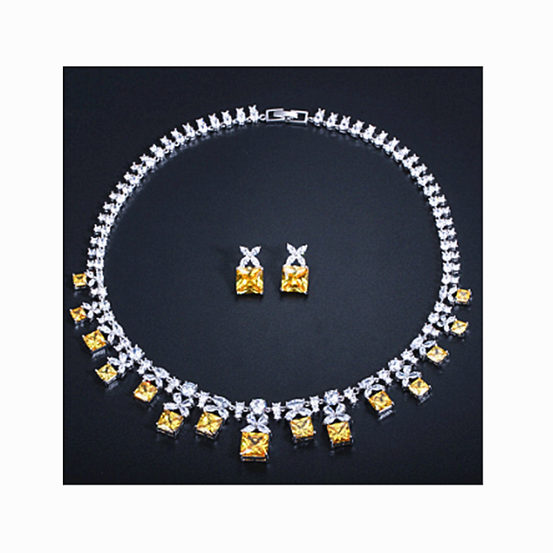 Kilimall Kenya 5th  Gorgeous Princess Wedding Party Costume Necklace Jewelry Sets