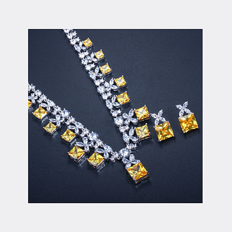 Kilimall Kenya 5th  Gorgeous Princess Wedding Party Costume Necklace Jewelry Sets