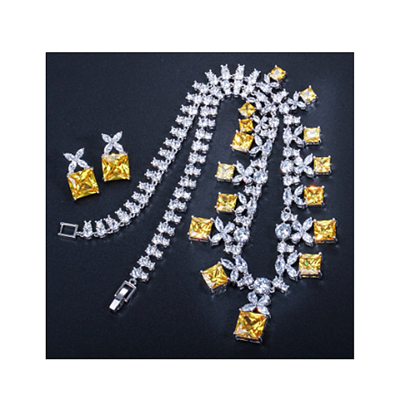 Kilimall Kenya 5th  Gorgeous Princess Wedding Party Costume Necklace Jewelry Sets
