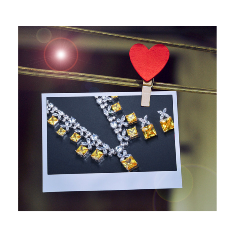 Kilimall Kenya 5th  Gorgeous Princess Wedding Party Costume Necklace Jewelry Sets
