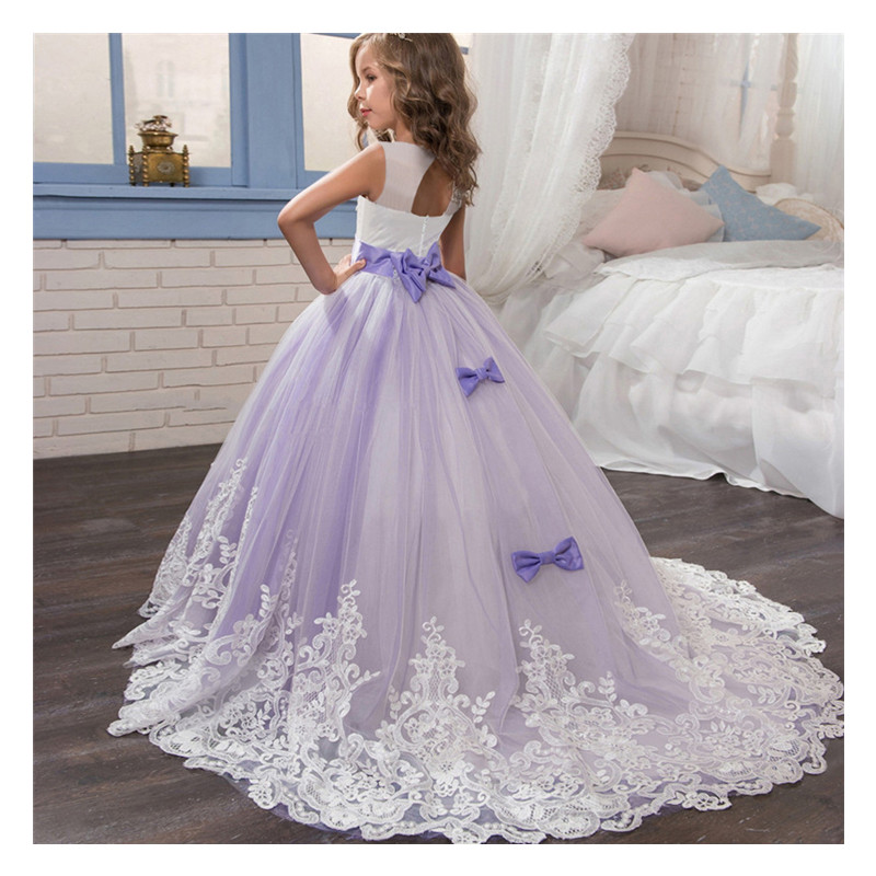 Kids Flower Girls Wedding Dress For Girl Party Dresses Lace Princess Summer Children Princess Dress