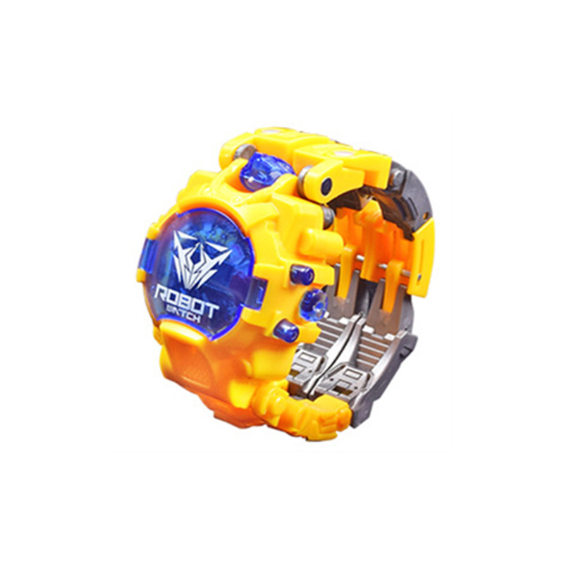 Children's Cool Watch Transformers Model Toy Watch Manual Deformation Toy Electronic Watch