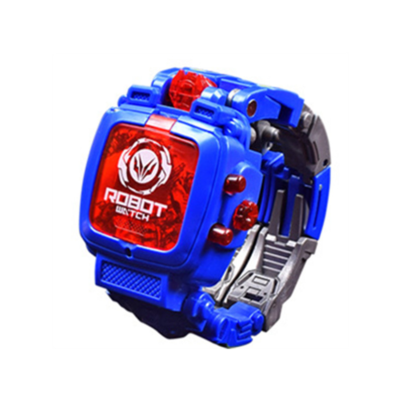 Children's Cool Watch Transformers Model Toy Watch Manual Deformation Toy Electronic Watch