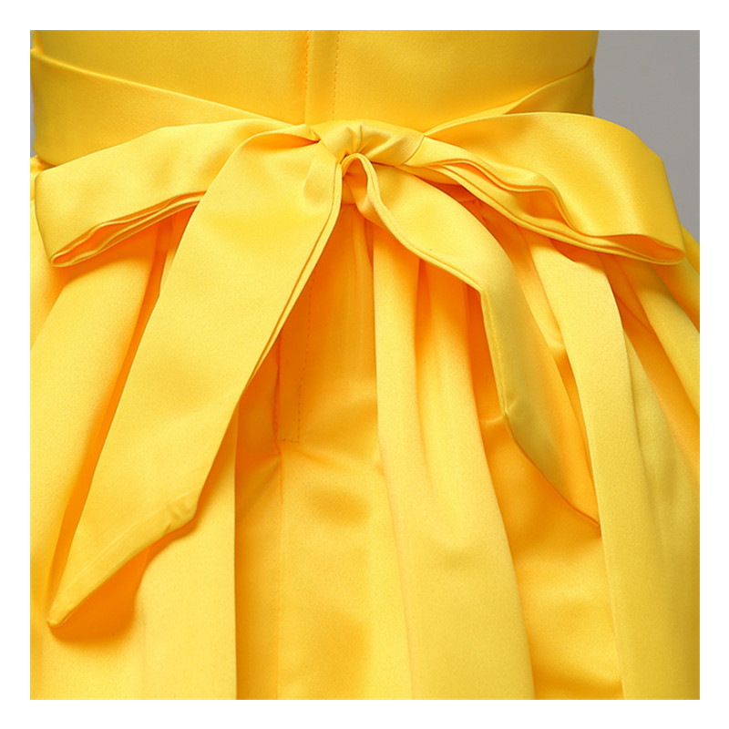 Kids Flower Girls Wedding Dress For Girl Party Dresses Sling Bow Princess Children Princess Dress