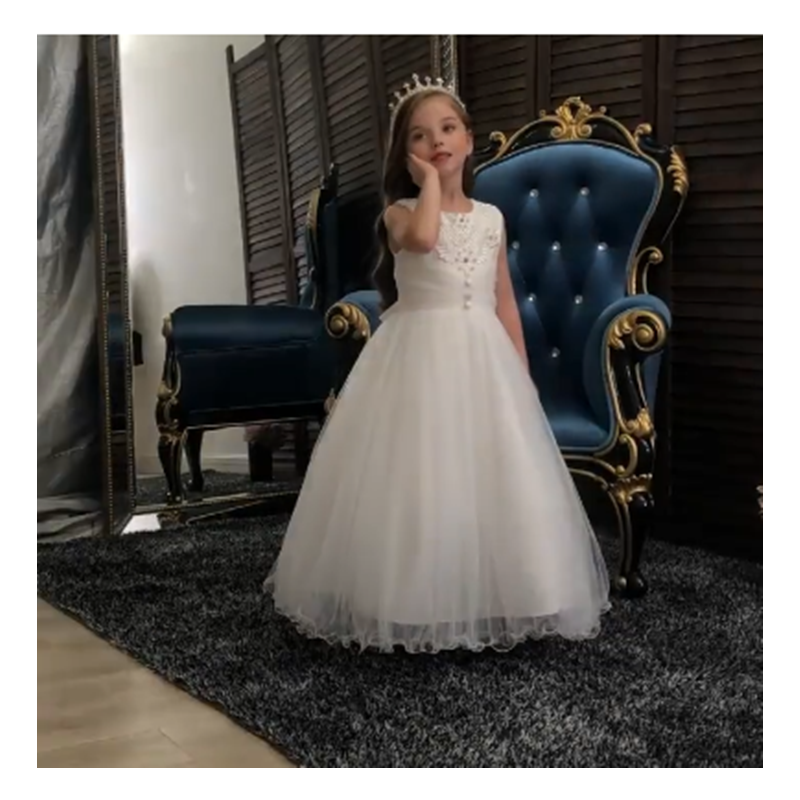 Kids Flower Girls Wedding Dress For Girl Party Dresses Princess Summer Children Princess Dress