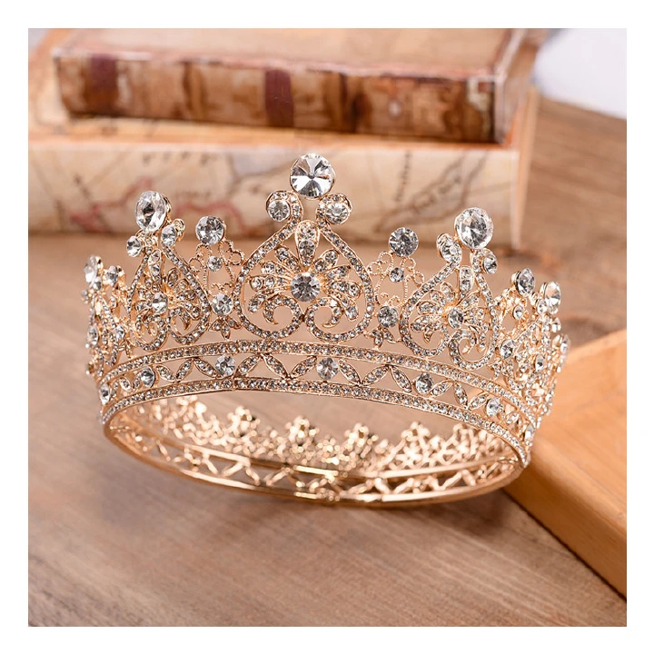Grace Crown Bridal Tiara Bridal Crown Rhinestone Luxurious Bride Wedding Jewelry  Birthday Gift Women Fashion Jewellery