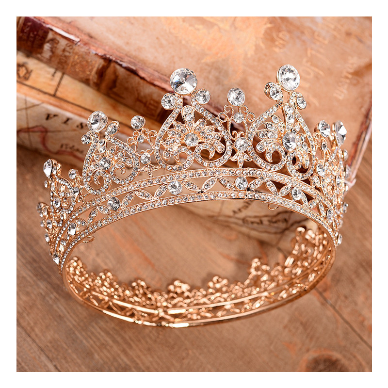 Grace Crown Bridal Tiara Bridal Crown Rhinestone Luxurious Bride Wedding Jewelry  Birthday Gift Women Fashion Jewellery