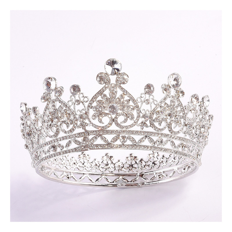 Grace Crown Bridal Tiara Bridal Crown Rhinestone Luxurious Bride Wedding Jewelry  Birthday Gift Women Fashion Jewellery