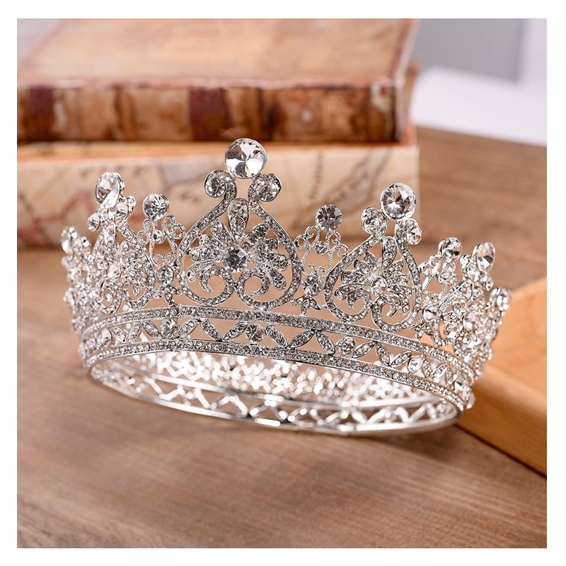 Grace Crown Bridal Tiara Bridal Crown Rhinestone Luxurious Bride Wedding Jewelry  Birthday Gift Women Fashion Jewellery