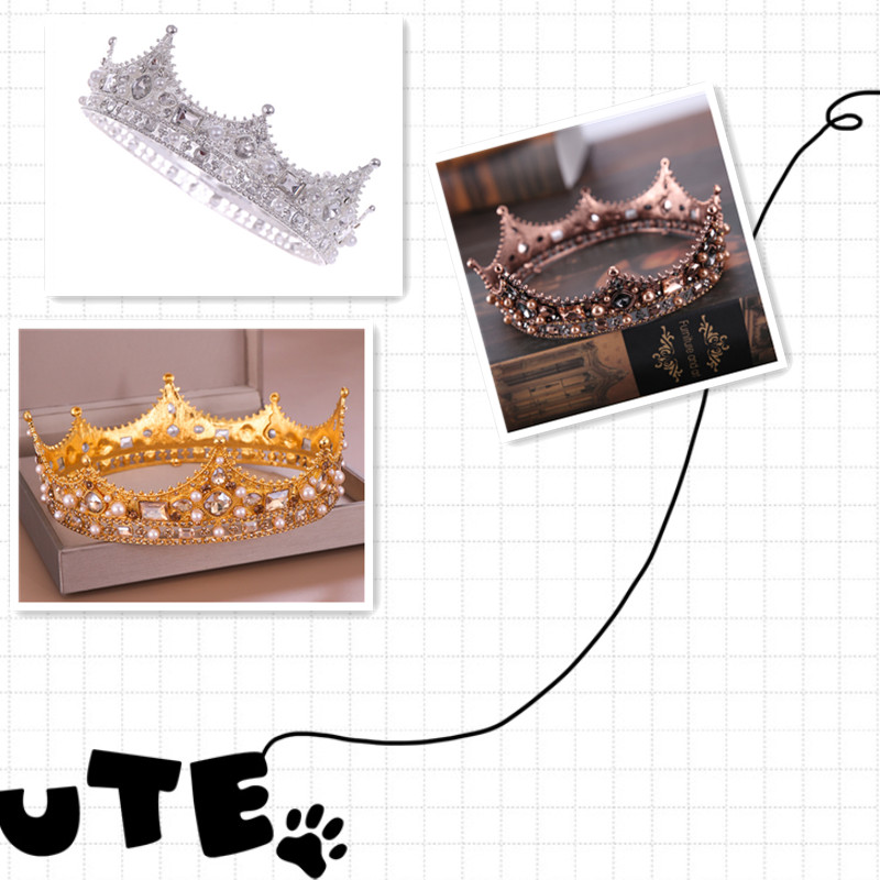 Luxury Bridal Crown Rhinestone Crystal Bride Crown Wedding Jewelry