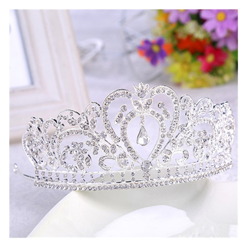Grace Crown Bridal Tiara Bridal Crown Rhinestone Luxurious Bride Gold Silver Wedding Jewelry
