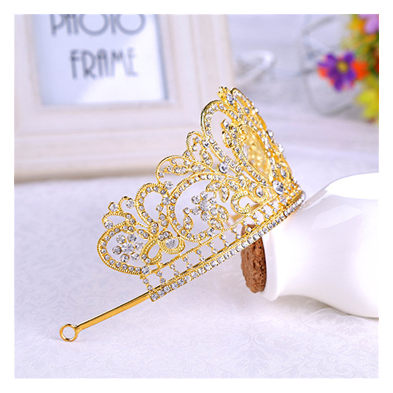 Grace Crown Bridal Tiara Bridal Crown Rhinestone Luxurious Bride Gold Silver Wedding Jewelry