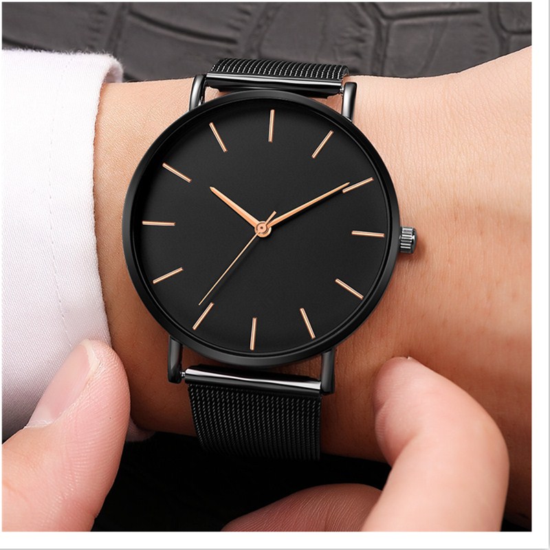 2019 Men&apos;s Fashion Watch Top Brand Luxury Business Man Watch Sports Watch Metal Belt