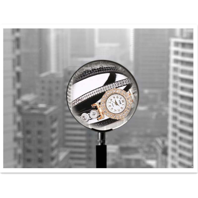 2019 Women Bracelet Watch With Rhinestones Women Vintage Fashion Dress Wristwatch Lady Gift Watch