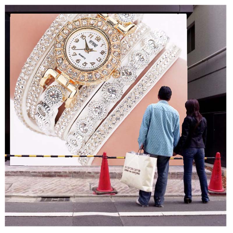 2019 Women Bracelet Watch With Rhinestones Women Vintage Fashion Dress Wristwatch Lady Gift Watch