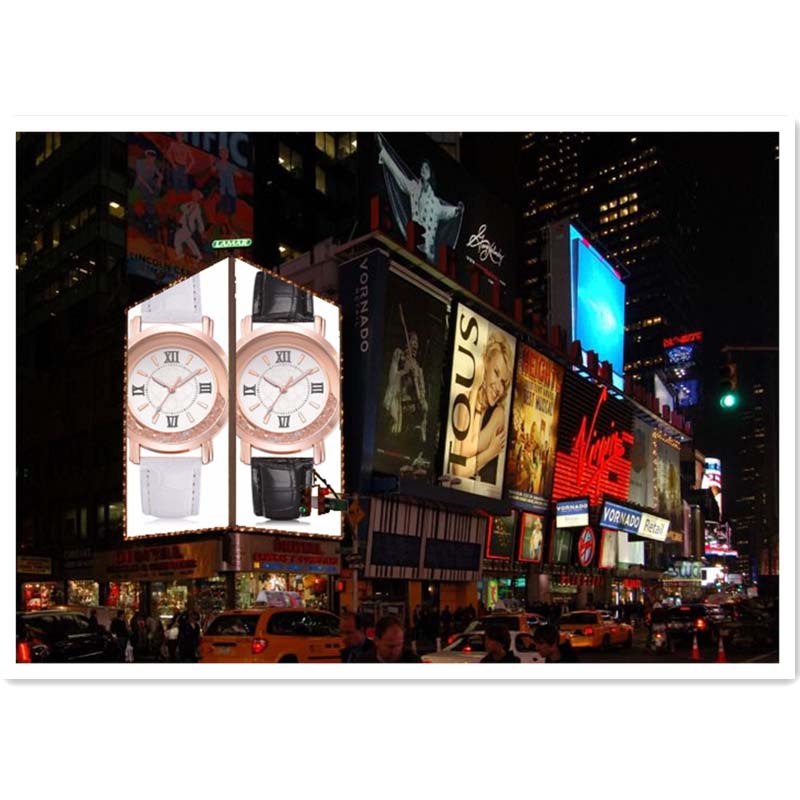 Luxury lady watch Rhinestone Leather Bracelet Wristwatch Women Fashion  Alloy Analog Quartz Watch