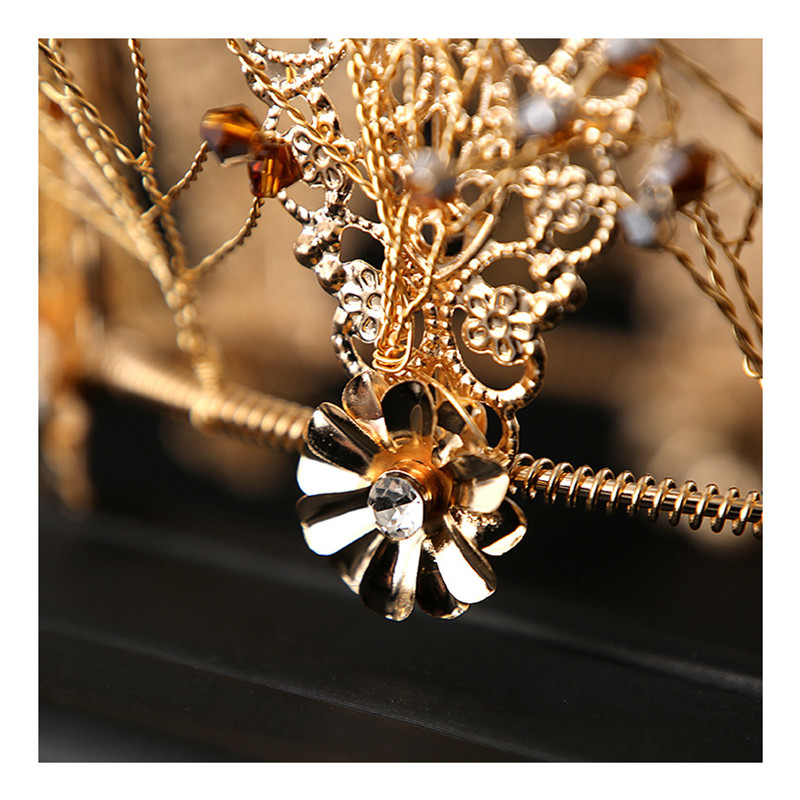 Luxurious Wedding Jewelry Crown Earrings Jewelry Party Banquet Crystal Bridal Accessories Suit