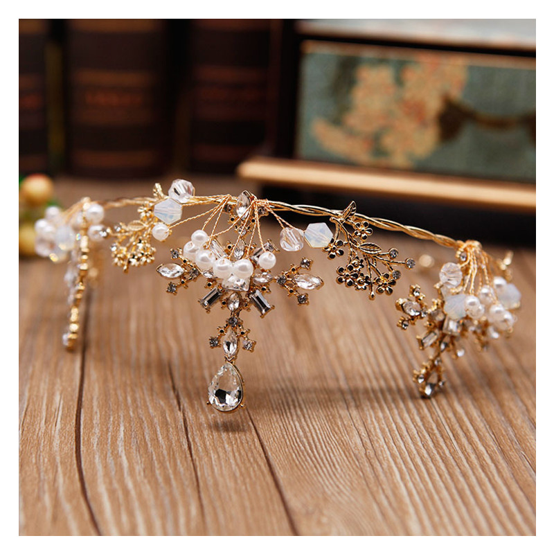 Luxurious Wedding Jewelry Crown Earrings Jewelry Party Banquet Crystal Bridal Accessories Suit