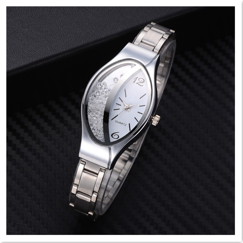 Women's Fashion Luxury Watch Women's Bracelet Clock Oval Water Diamond Sports Quartz Watch Watch Daily Leisure Simple Water Diamond Watch Women's Watch