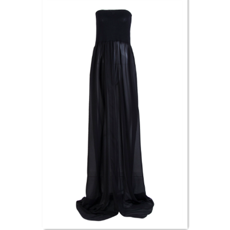 Sexy Maternity Dress for Photo Shoot Photography Women Pregnancy Dress Lace Long Strapless  Dress