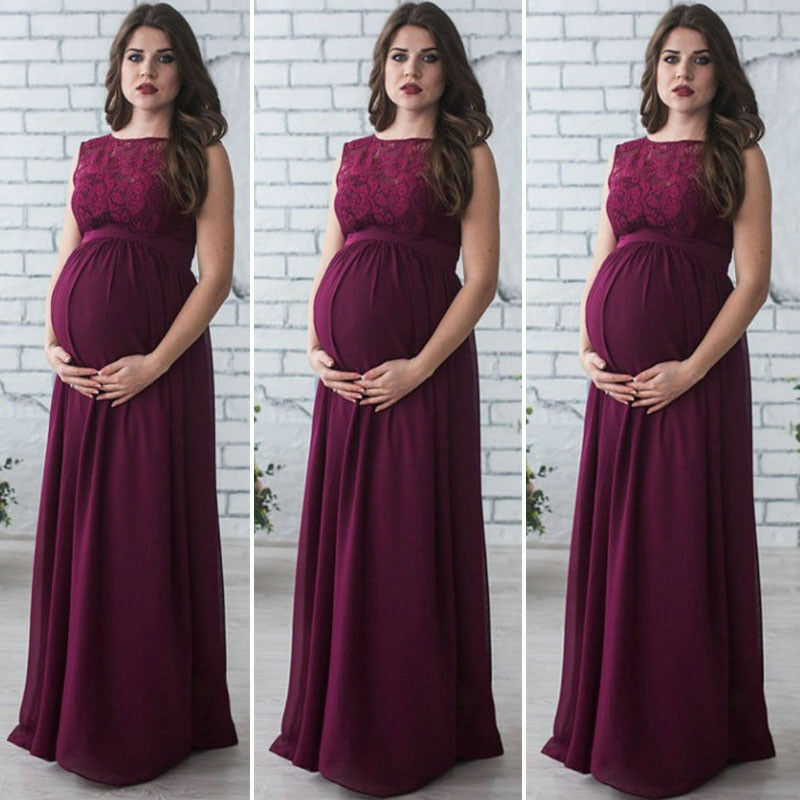 Pregnant Mother Dress Maternity Photography Women Pregnancy Lace Dress Pregnant Photo Shoot Cloth