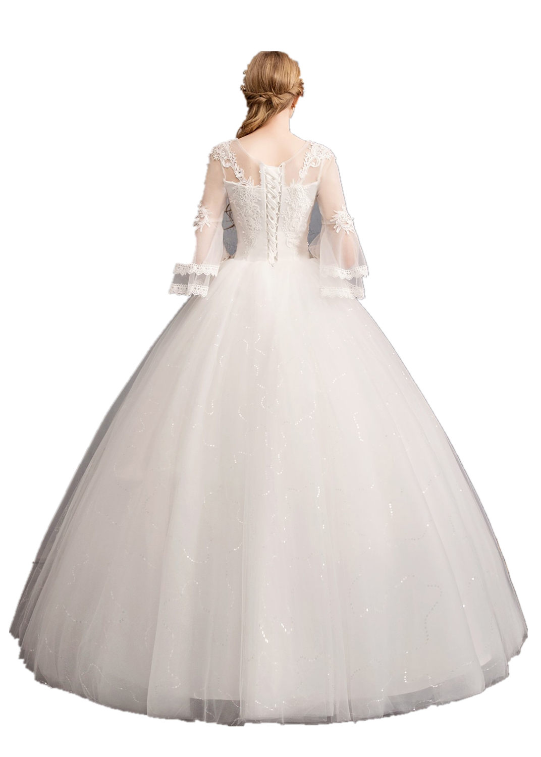 2019 Korean Style Slim Fit wedding dress Mermaid wedding dress Pricess Bride Floor Evening Dress