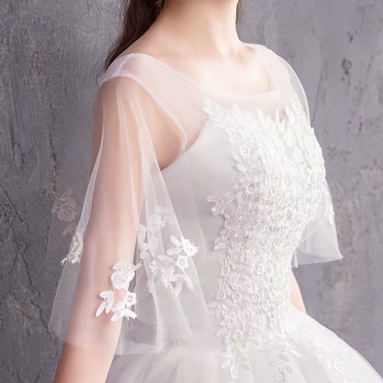 2019 Fashion Style Slim Fit wedding dress Mermaid wedding dress Pricess Bride Floor Evening Dress