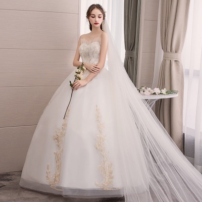Young  French Style Slim Fit wedding dress Mermaid Large tail wedding dress Bride Evening Dress