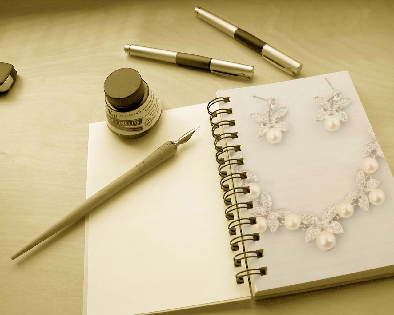 Korean Edition Butterfly Diamond Pearl Wedding Accessories Necklace Earrings Jewelry Fashion Sets