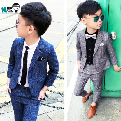 Blazer+Pants 2pcs Kids Child Boys Suits Formal Gentleman Wedding Suit  Children England Style Party